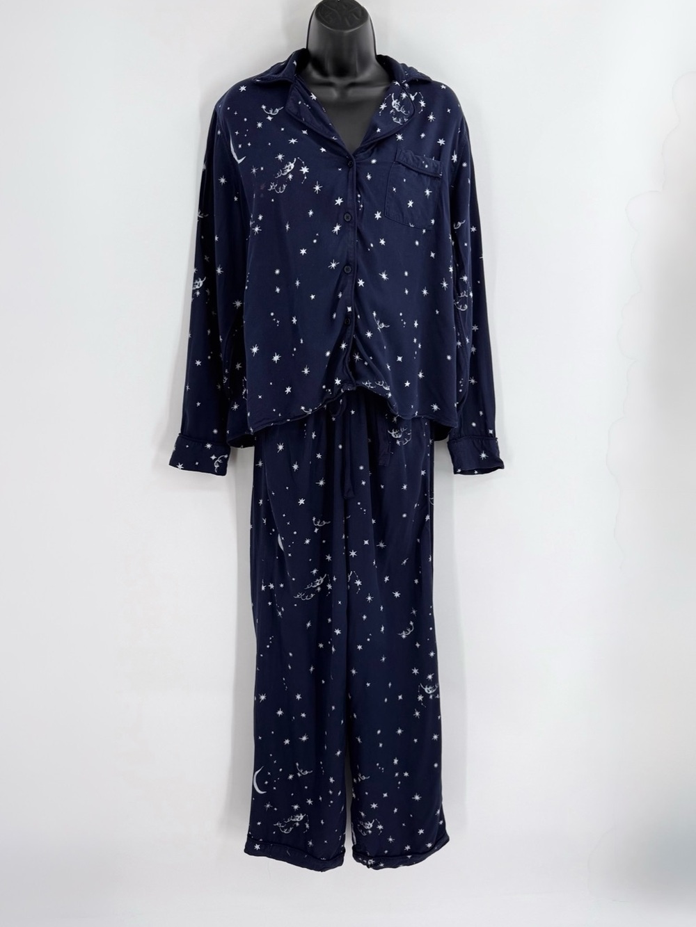 Rails Clara Pajama Set Star Moon Celestial Print | Navy Celestial | Small